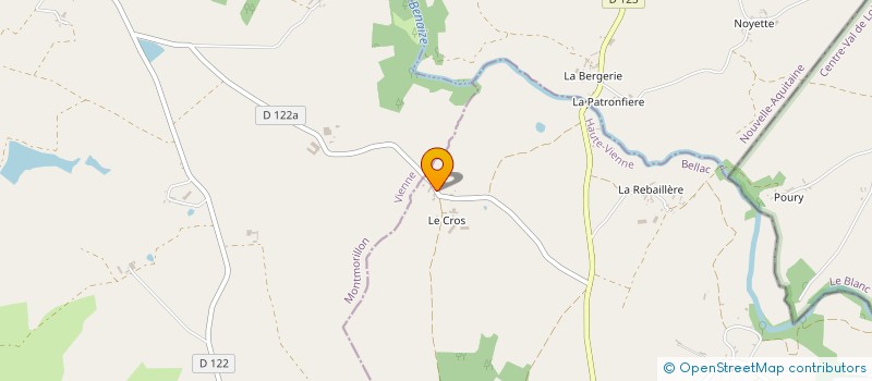 localisation de l'entreprise GAEC DU BERVIVIER  LUSSAC-LES-EGLISES