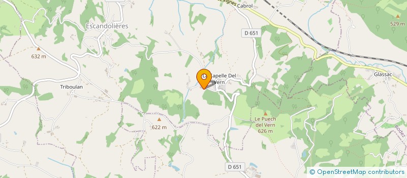 localisation de l'entreprise GAEC DU BESSOU  ESCANDOLIERES