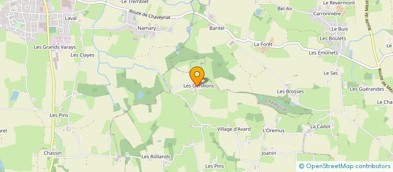localisation de l'entreprise GAEC DU BIEF à CHANOZ-CHATENAY