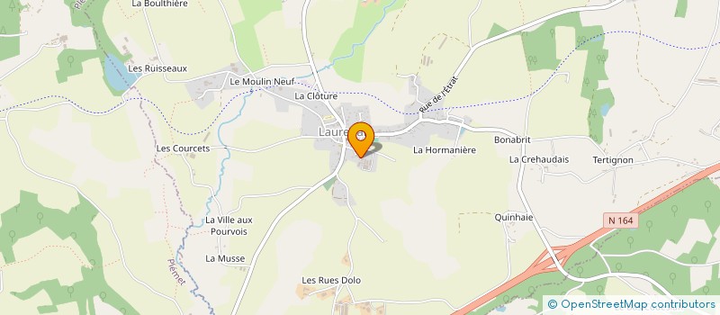 localisation de l'entreprise GAEC DU BIGNON à LAURENAN