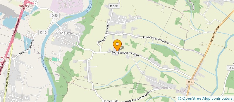 localisation de l'entreprise GAEC DU BILA  MAUZAC