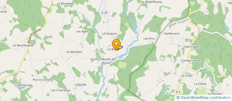 localisation de l'entreprise GAEC DU BISSOL à MEILHARDS