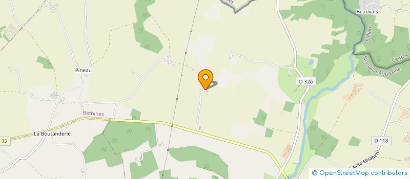 localisation de l'entreprise GAEC DU BLANCHET  BETHINES