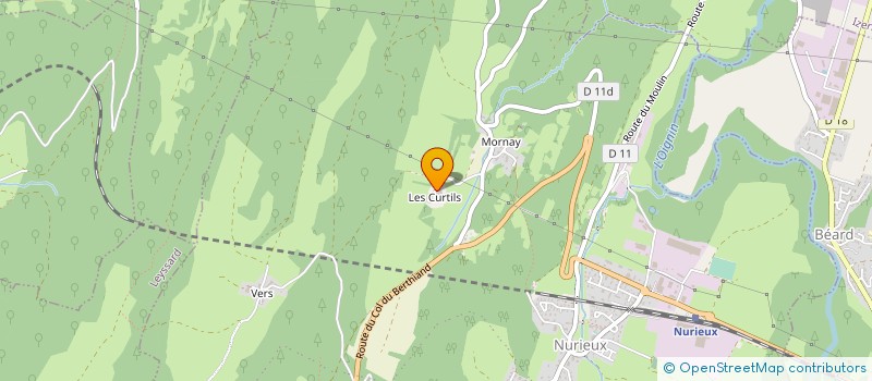localisation de l'entreprise GAEC DU BLOTONNE à NURIEUX-VOLOGNAT
