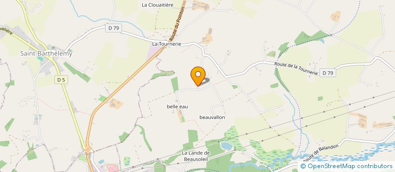 localisation de l'entreprise GAEC DU BOCAGE  SAINT-CLEMENT-RANCOUDRAY