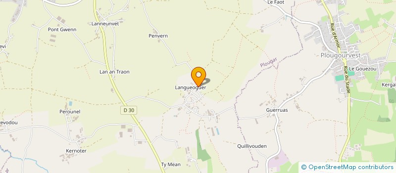 localisation de l'entreprise GAEC DU BOCAGE à PLOUGAR