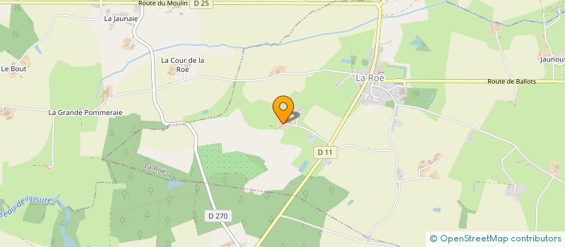 localisation de l'entreprise GAEC DU BOIS BEASSE  LA ROE