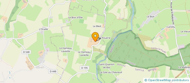 localisation de l'entreprise GAEC DU BOIS BRIAND à SAINT-GEORGES-D'ELLE