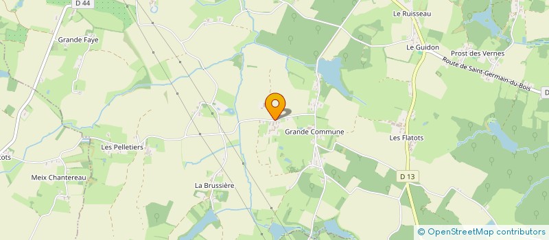 localisation de l'entreprise GAEC DU BOIS CHAVET  SAINT-GERMAIN-DU-BOIS