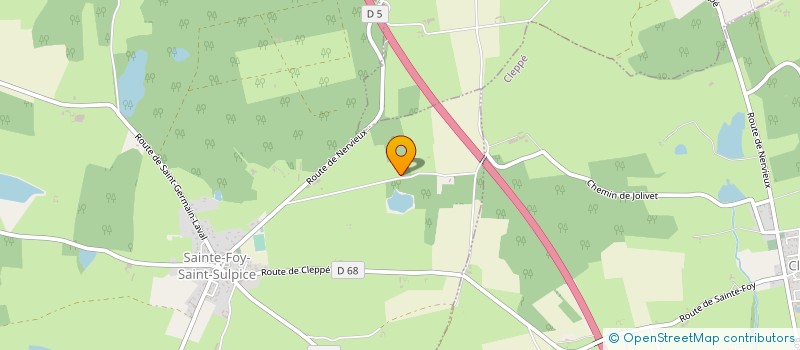 localisation de l'entreprise GAEC DU BOIS D'ALLARD  SAINTE-FOY-SAINT-SULPICE