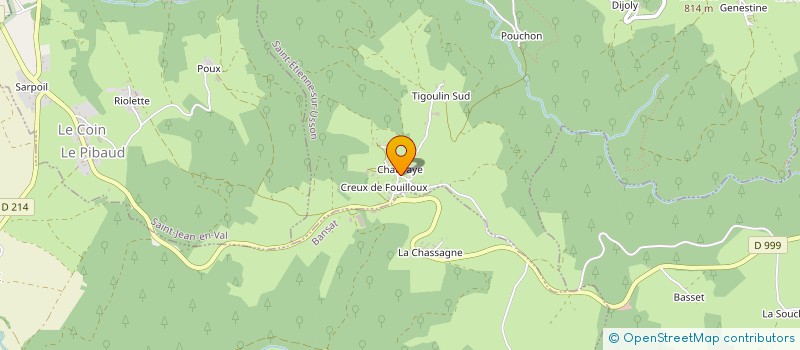 localisation de l'entreprise GAEC DU BOIS DE BAROUX  SAINT-ETIENNE-SUR-USSON
