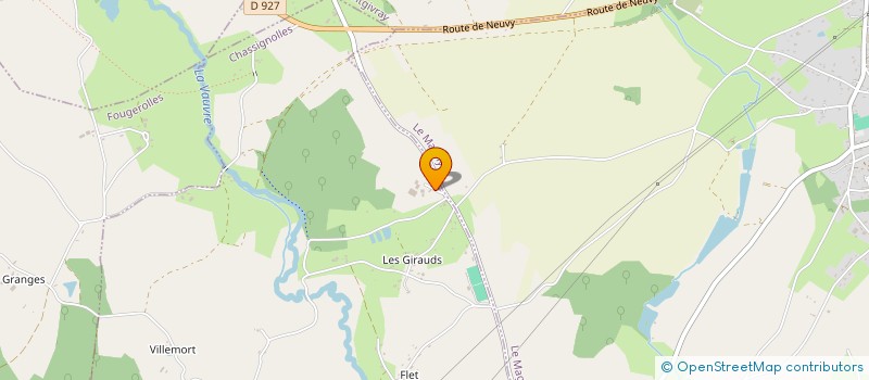 localisation de l'entreprise GAEC DU BOIS DE COSSET à CHASSIGNOLLES