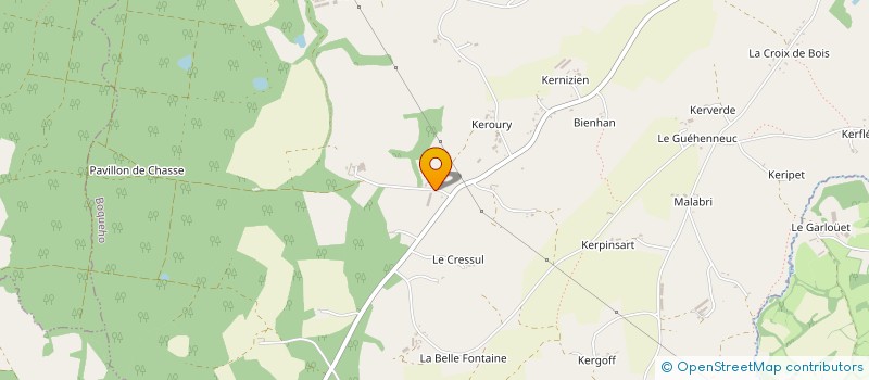 localisation de l'entreprise GAEC DU BOIS DE HARS à BOQUEHO