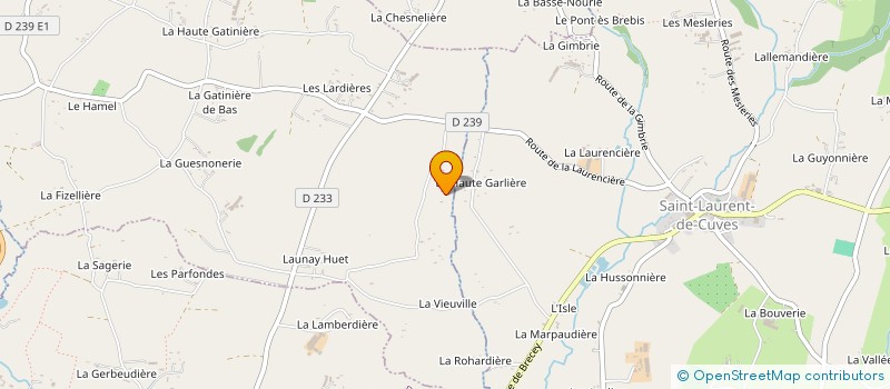 localisation de l'entreprise GAEC DU BOIS GADBLED à LES LOGES-SUR-BRECEY