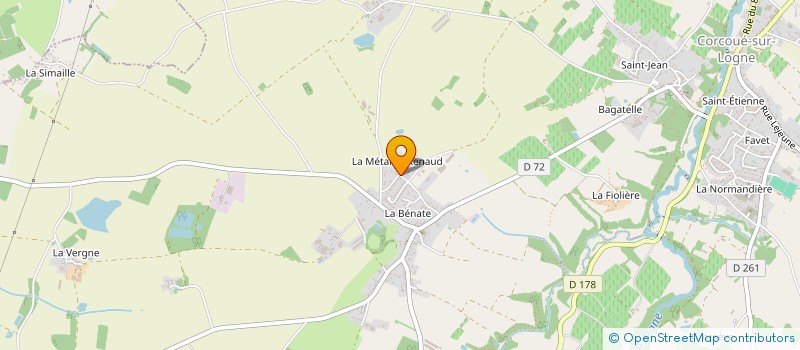 localisation de l'entreprise GAEC DU BOIS JOLI à CORCOUE-SUR-LOGNE