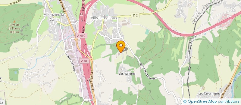 localisation de l'entreprise GAEC DU BOIS JOLY à FILLIERE