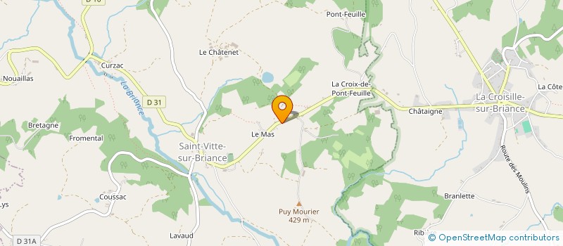 localisation de l'entreprise GAEC DU BOIS LA FONT à MEUZAC