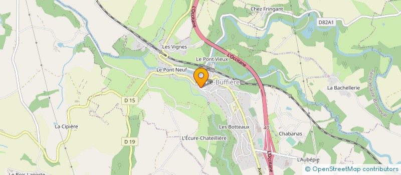 localisation de l'entreprise GAEC DU BOIS-LA-PORTE à SAINT-JEAN-LIGOURE