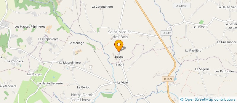 localisation de l'entreprise GAEC DU BOIS LACTE à SAINT-NICOLAS-DES-BOIS