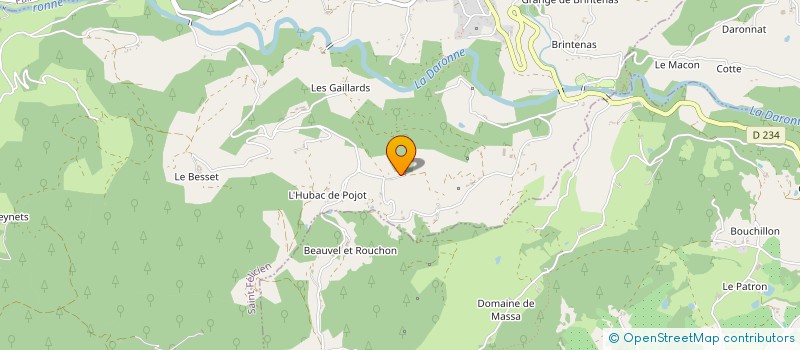 localisation de l'entreprise GAEC DU BOIS MADAME à SAINT-FELICIEN