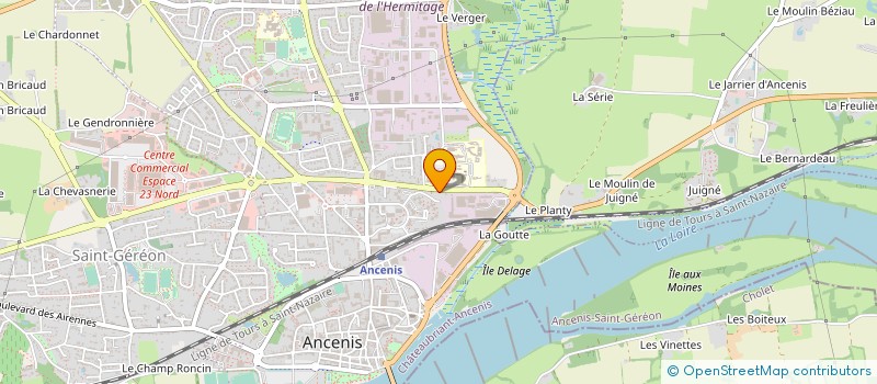 localisation de l'entreprise GAEC DU BOIS PASTEUR à VAIR-SUR-LOIRE