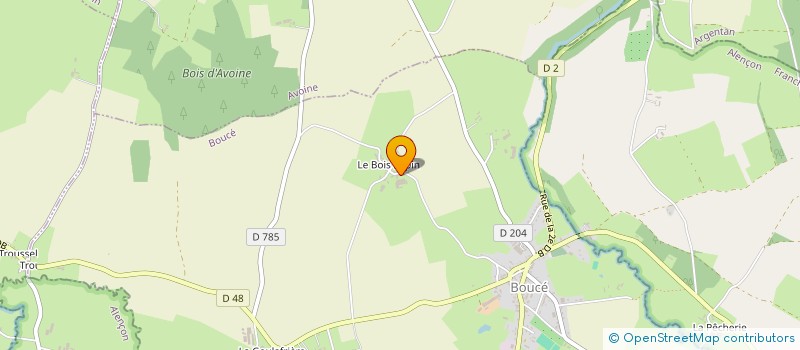 localisation de l'entreprise GAEC DU BOIS PEPIN  BOUCE