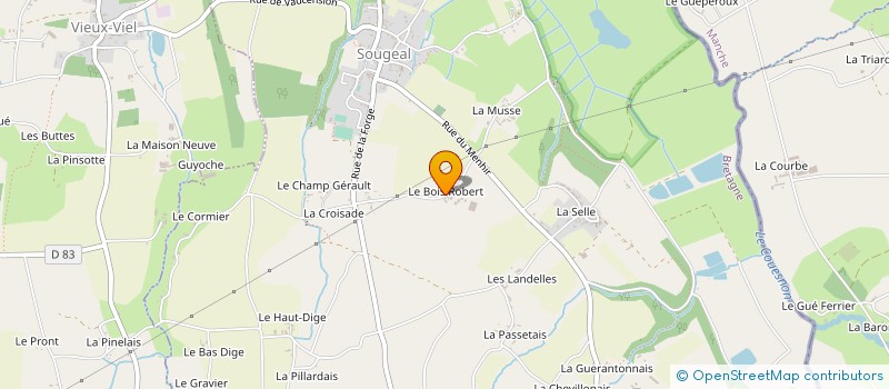 localisation de l'entreprise GAEC DU BOIS ROBERT à SOUGEAL