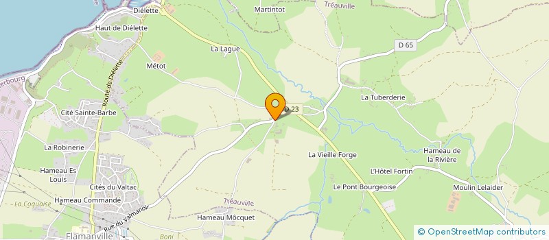 localisation de l'entreprise GAEC DU BOIS SIOUVILLE à TREAUVILLE