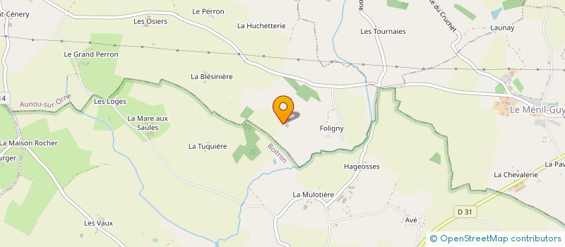 localisation de l'entreprise GAEC DU BOIS SOUCHET à AUNOU SUR ORNE