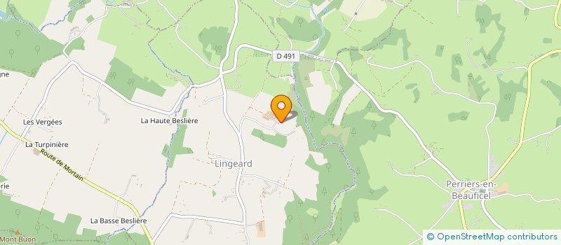 localisation de l'entreprise GAEC DU BOIS VERT à LINGEARD