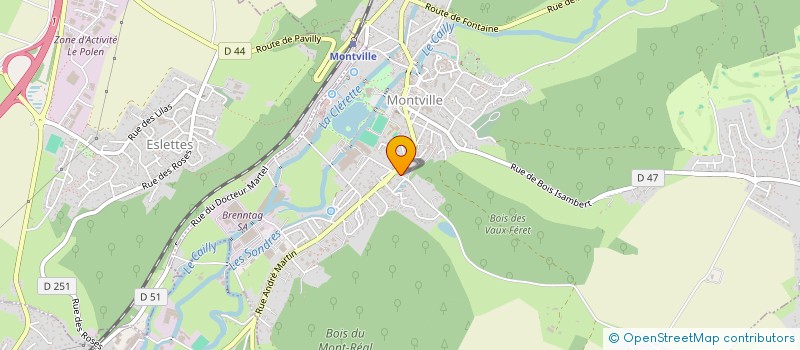 localisation de l'entreprise GAEC DU BOIS VICOMTE à MONTVILLE