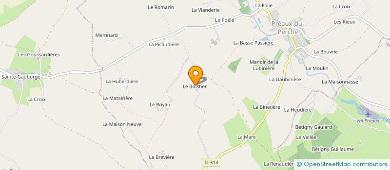 localisation de l'entreprise GAEC DU BOISTIER à PERCHE-EN-NOCE