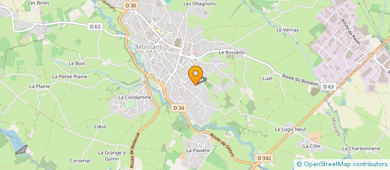 localisation de l'entreprise GAEC DU BONTEMPS  MORNANT