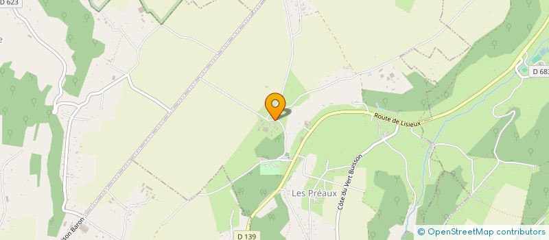 localisation de l'entreprise GAEC DU BOSC AUBERT  LES PREAUX