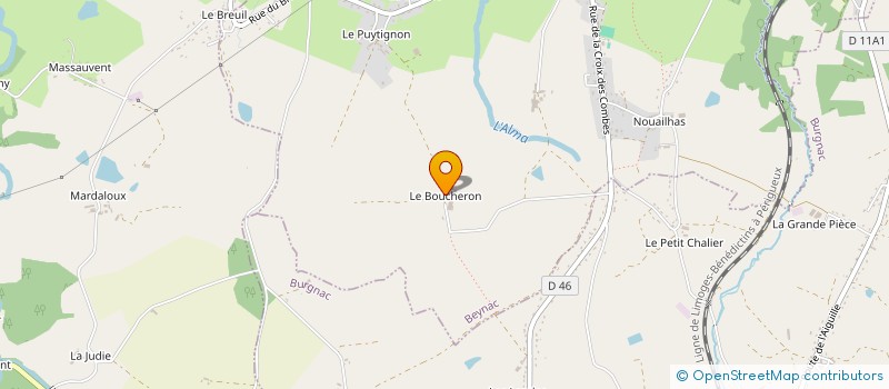 localisation de l'entreprise GAEC DU BOUCHERON à BEYNAC