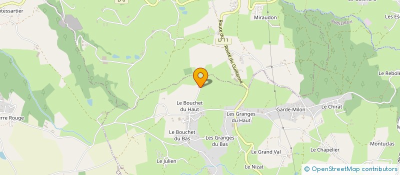 localisation de l'entreprise GAEC DU BOUCHET à AVEIZIEUX