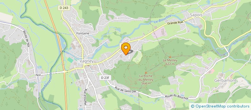 localisation de l'entreprise GAEC DU BOUCHOT à SAPOIS