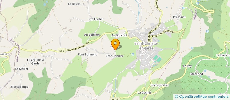 localisation de l'entreprise GAEC DU BOUCHUT à SAINT-CHRISTO-EN-JAREZ