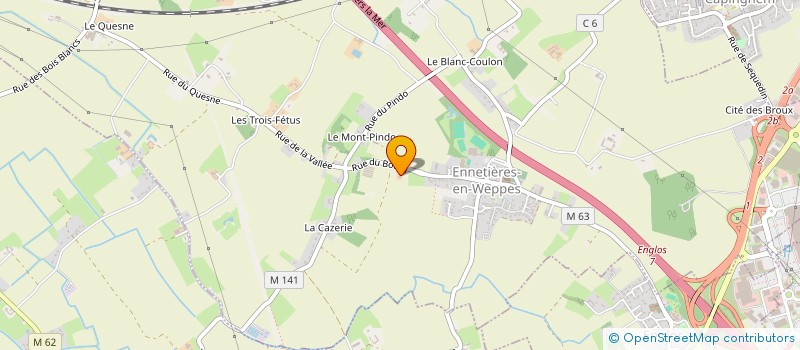 localisation de l'entreprise GAEC DU BOURG  ENNETIERES-EN-WEPPES