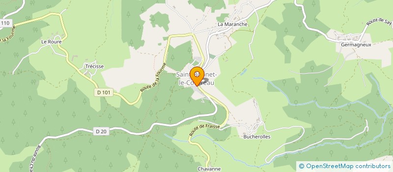 localisation de l'entreprise GAEC DU BOURG à SAINT-BONNET-LE-COURREAU