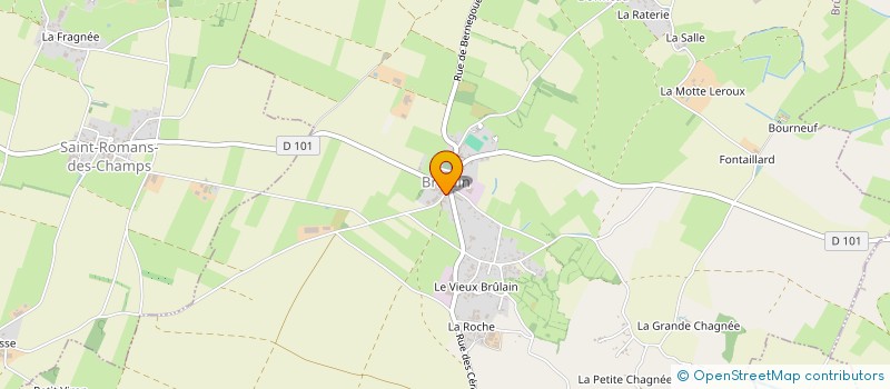 localisation de l'entreprise GAEC DU BOURG DE BRULAIN  BRULAIN