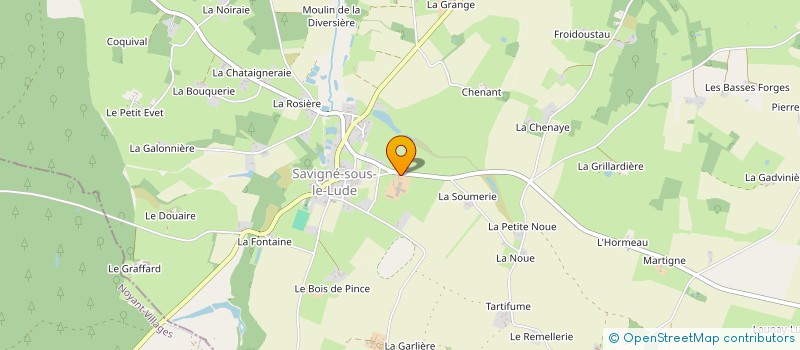 localisation de l'entreprise GAEC DU BOURNAIS à SAVIGNE-SOUS-LE-LUDE