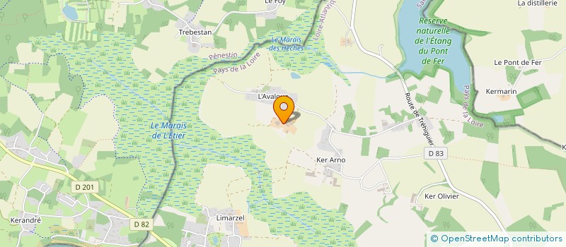 localisation de l'entreprise GAEC DU BOURNOUE  ASSERAC