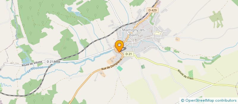 localisation de l'entreprise GAEC DU BOUVREAU à MARTIGNY-LES-BAINS