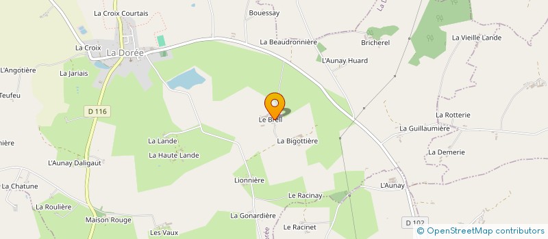 localisation de l'entreprise GAEC DU BREIL à LA DOREE