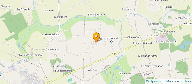 localisation de l'entreprise GAEC DU BREUIL à LOURMAIS