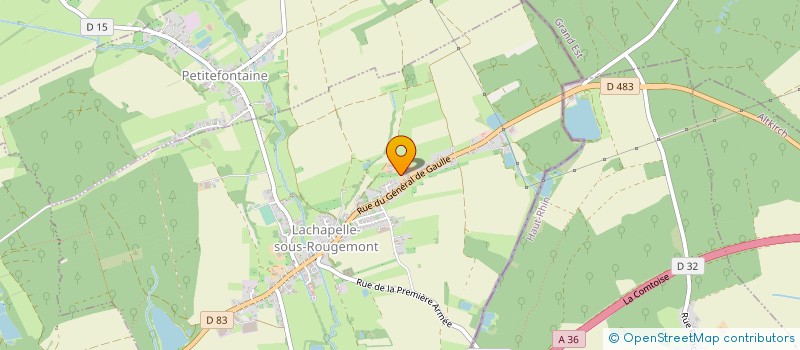 localisation de l'entreprise GAEC DU BREULEUX à LACHAPELLE-SOUS-ROUGEMONT