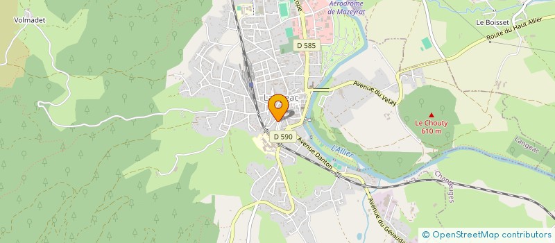 localisation de l'entreprise GAEC DU BRIANSSOU  MAZEYRAT D'ALLIER