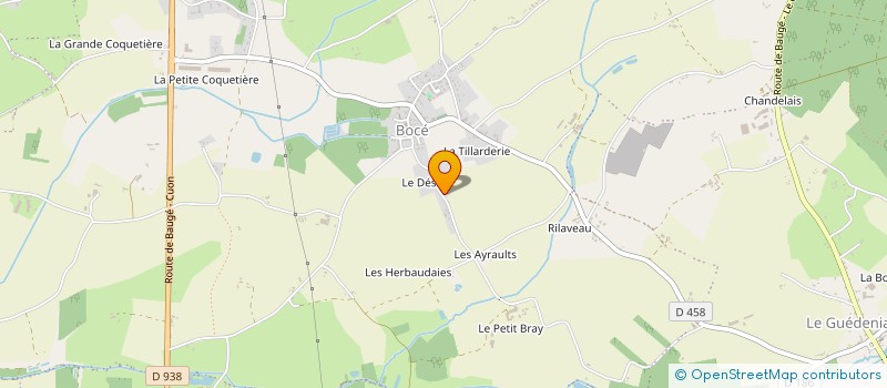 localisation de l'entreprise GAEC DU BROCARD à BAUGE-EN-ANJOU
