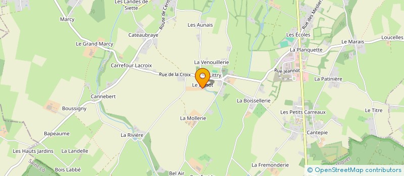 localisation de l'entreprise GAEC DU BUHOT à LE MOLAY LITTRY